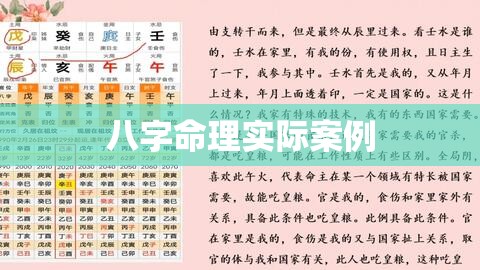 八字命理实际案例