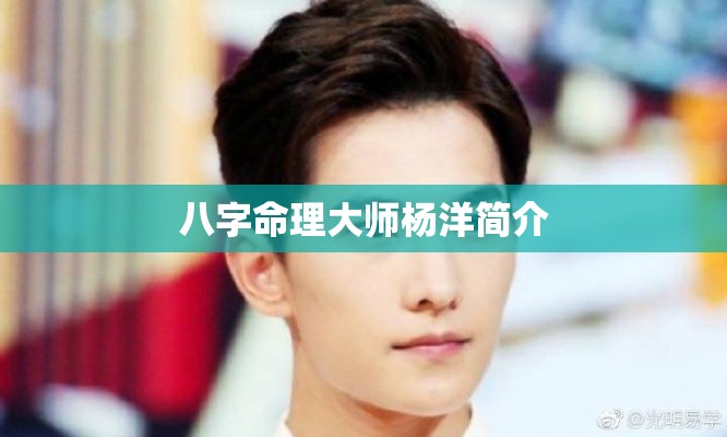 八字命理大师杨洋简介