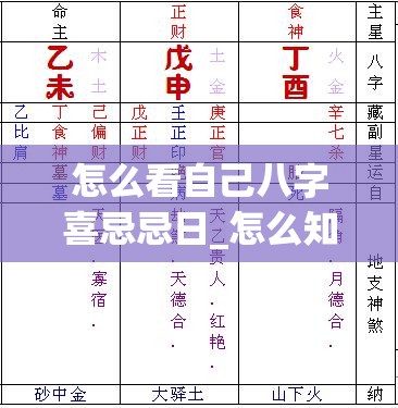 怎么看自己八字喜忌忌日_怎么知道八字的喜忌(怎么判断八字喜忌)