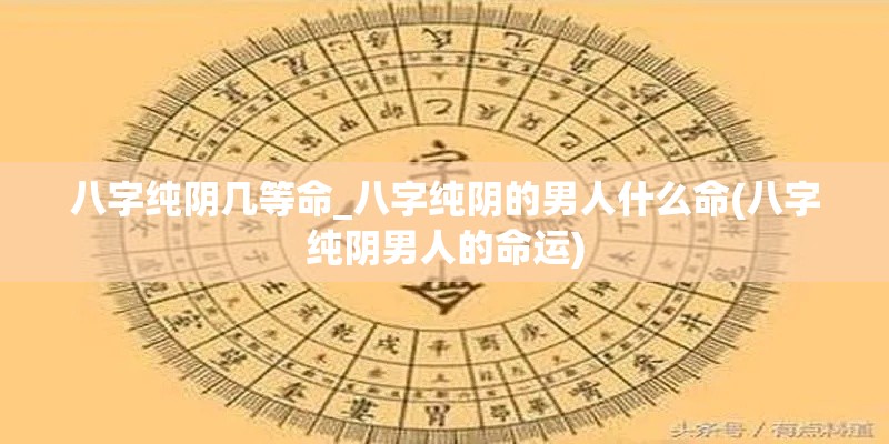 八字纯阴几等命_八字纯阴的男人什么命(八字纯阴男人的命运)