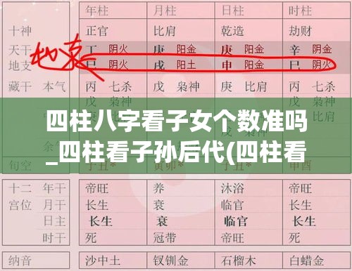 四柱八字看子女个数准吗_四柱看子孙后代(四柱看子女数量)