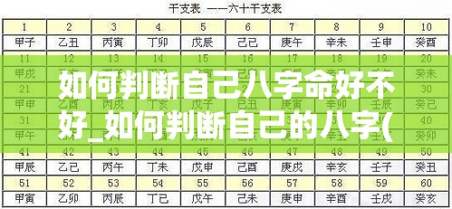 如何判断自己八字命好不好_如何判断自己的八字(怎么判断自己的八字好不好)