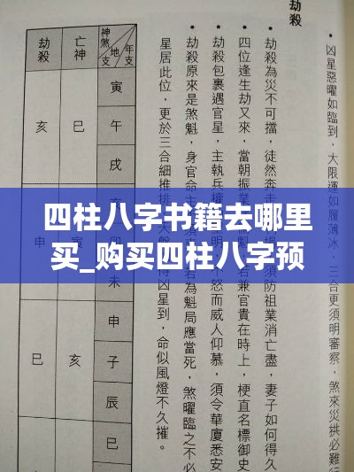 四柱八字书籍去哪里买_购买四柱八字预测学书(最好最准的四柱八字书)