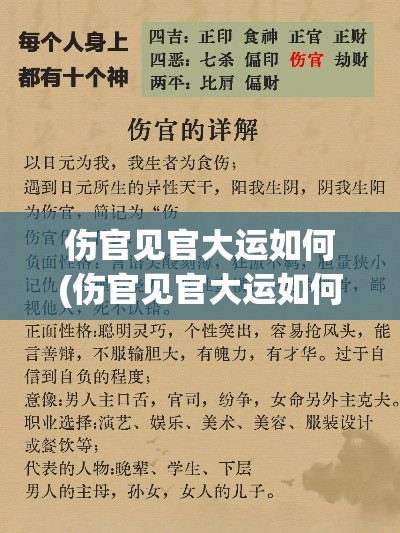 伤官见官大运如何(伤官见官大运如何化解)
