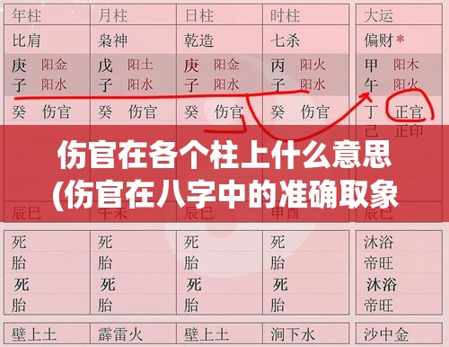 伤官在各个柱上什么意思(伤官在八字中的准确取象)