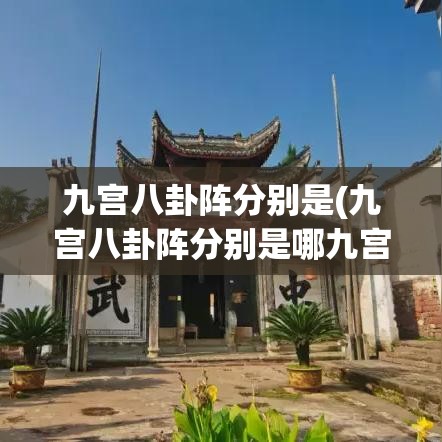 九宫八卦阵分别是(九宫八卦阵分别是哪九宫)