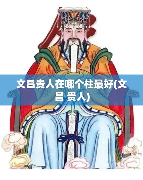 文昌贵人在哪个柱最好(文昌 贵人)