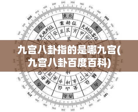 九宫八卦指的是哪九宫(九宫八卦百度百科)