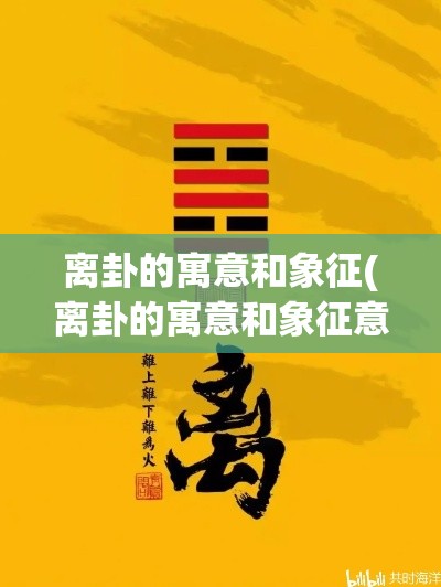 离卦的寓意和象征(离卦的寓意和象征意义)