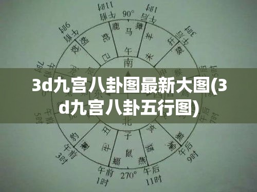 3d九宫八卦图最新大图(3d九宫八卦五行图)