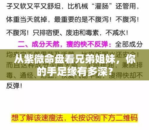 从紫微命盘看兄弟姐妹，你的手足缘有多深？