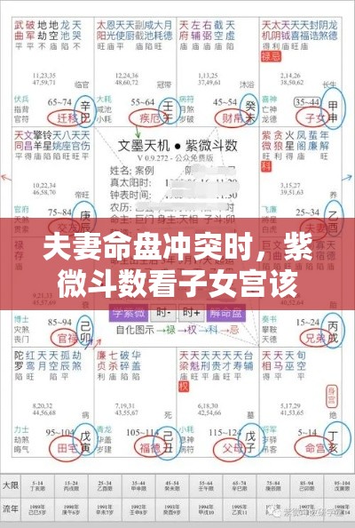夫妻命盘冲突时，紫微斗数看子女宫该听谁的