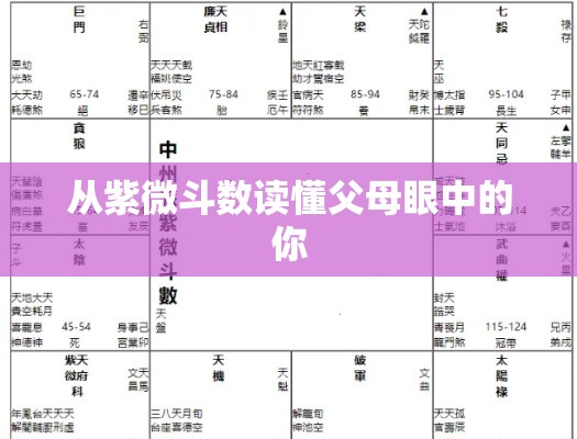 从紫微斗数读懂父母眼中的你