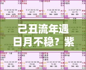 己丑流年遇日月不稳？紫微斗数教你化解迁移动荡