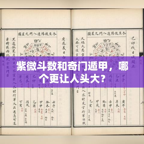 紫微斗数和奇门遁甲，哪个更让人头大？