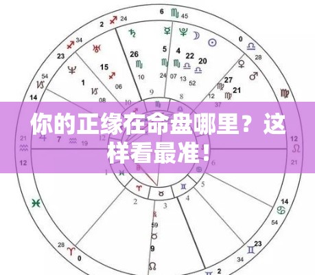 你的正缘在命盘哪里？这样看最准！