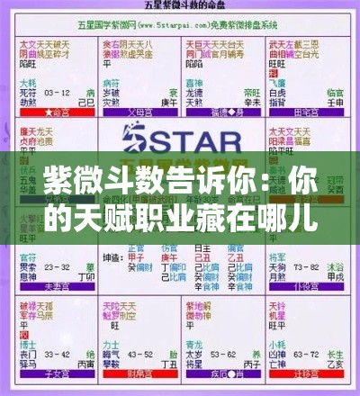 紫微斗数告诉你：你的天赋职业藏在哪儿