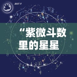 “紫微斗数里的星星在悄悄透露你的命运”