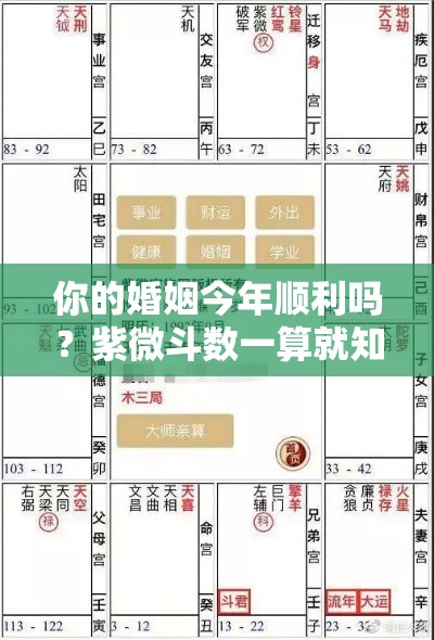你的婚姻今年顺利吗？紫微斗数一算就知道