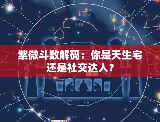 紫微斗数解码：你是天生宅还是社交达人？