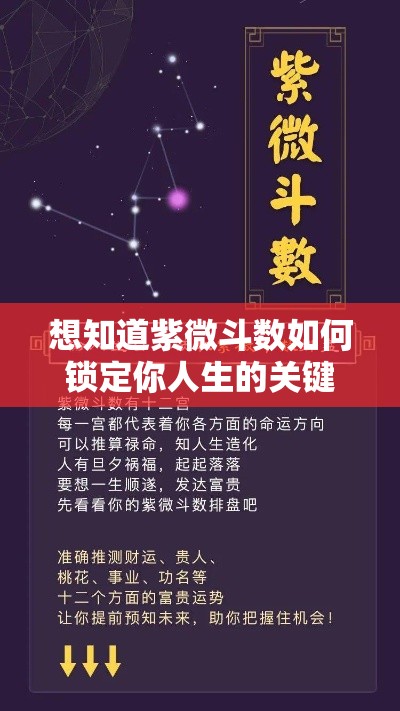 想知道紫微斗数如何锁定你人生的关键年份？