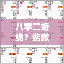 八字二婚线？紫微斗数告诉你婚姻里的小秘密