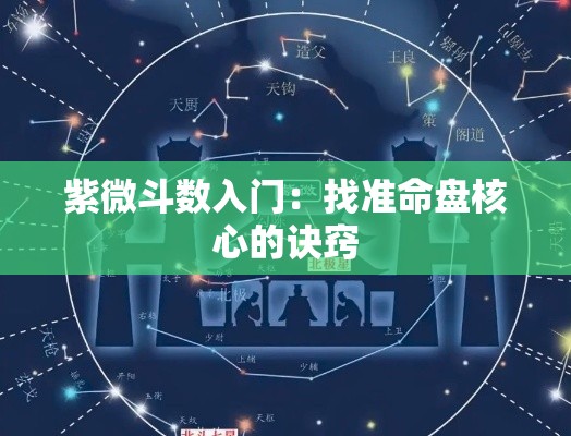 紫微斗数入门：找准命盘核心的诀窍