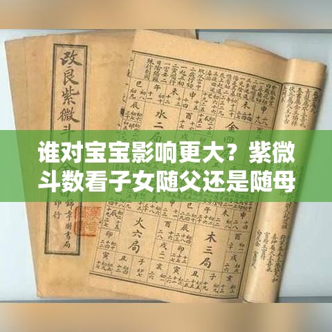 谁对宝宝影响更大？紫微斗数看子女随父还是随母