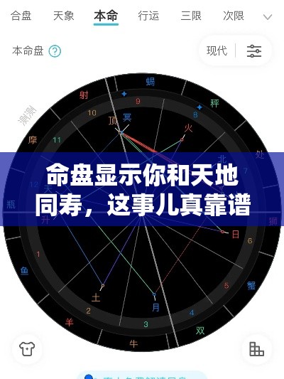 命盘显示你和天地同寿，这事儿真靠谱吗？