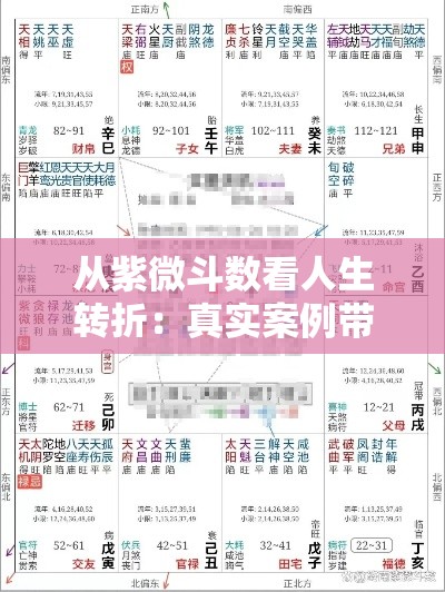 从紫微斗数看人生转折：真实案例带你解惑