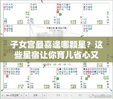 子女宫最喜逢哪颗星？这些星宿让你育儿省心又省力