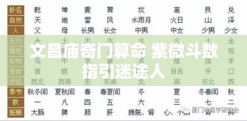 文昌庙奇门算命 紫微斗数指引迷途人