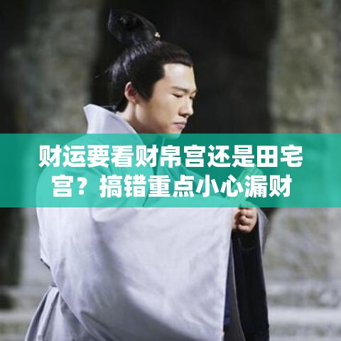财运要看财帛宫还是田宅宫？搞错重点小心漏财