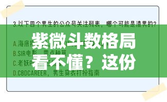紫微斗数格局看不懂？这份查询指南手把手教你