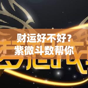 财运好不好？紫微斗数帮你算明白