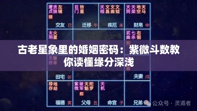 古老星象里的婚姻密码：紫微斗数教你读懂缘分深浅