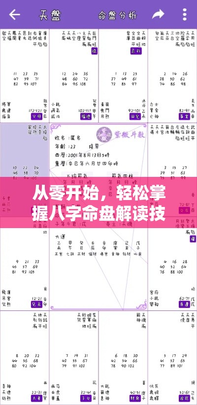 从零开始，轻松掌握八字命盘解读技巧