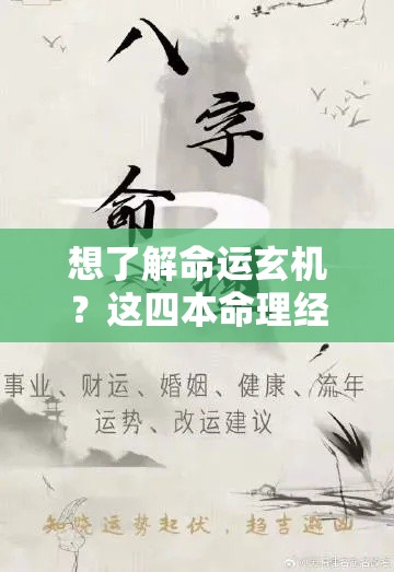 想了解命运玄机？这四本命理经典不可错过