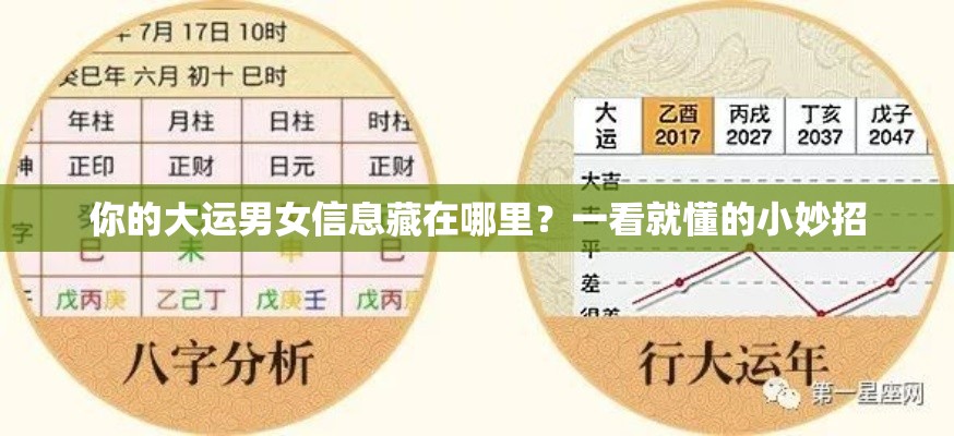 你的大运男女信息藏在哪里？一看就懂的小妙招