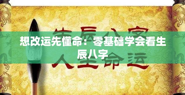 想改运先懂命：零基础学会看生辰八字