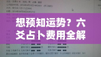 想预知运势？六爻占卜费用全解析