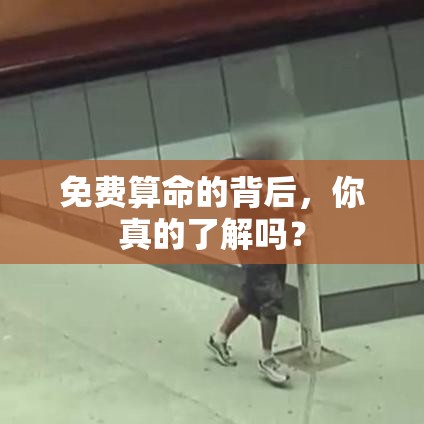 免费算命的背后，你真的了解吗？