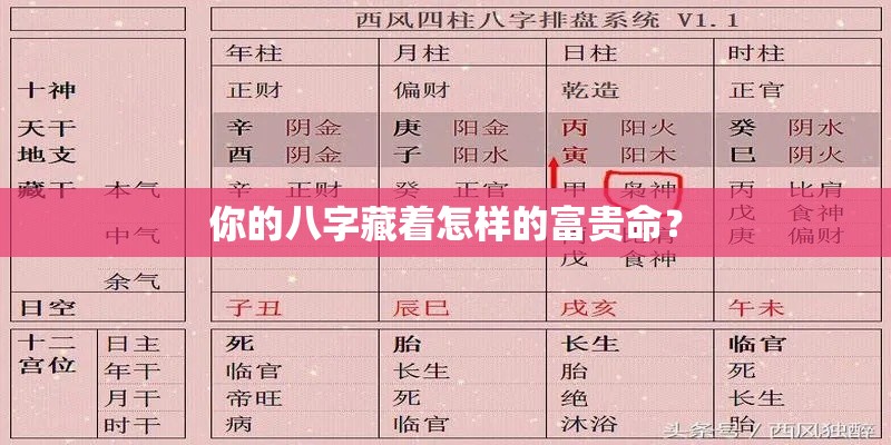 你的八字藏着怎样的富贵命？