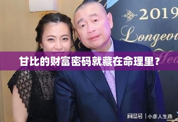 甘比的财富密码就藏在命理里？