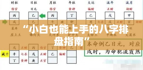 “小白也能上手的八字排盘指南”