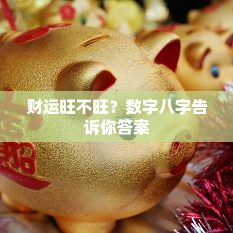 财运旺不旺？数字八字告诉你答案