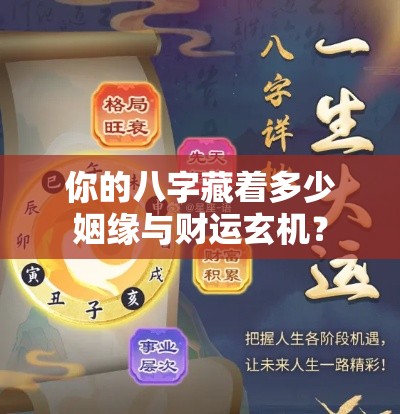 你的八字藏着多少姻缘与财运玄机？