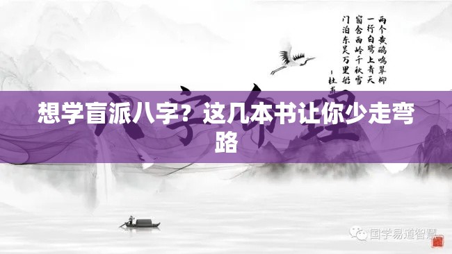 想学盲派八字？这几本书让你少走弯路