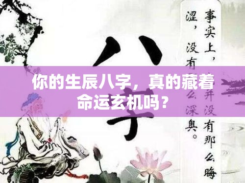 你的生辰八字，真的藏着命运玄机吗？