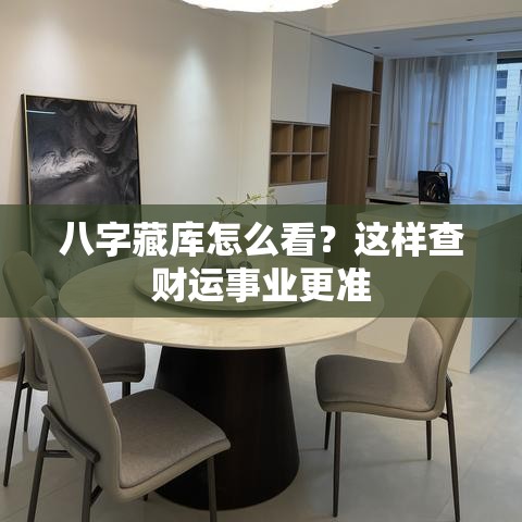 八字藏库怎么看？这样查财运事业更准